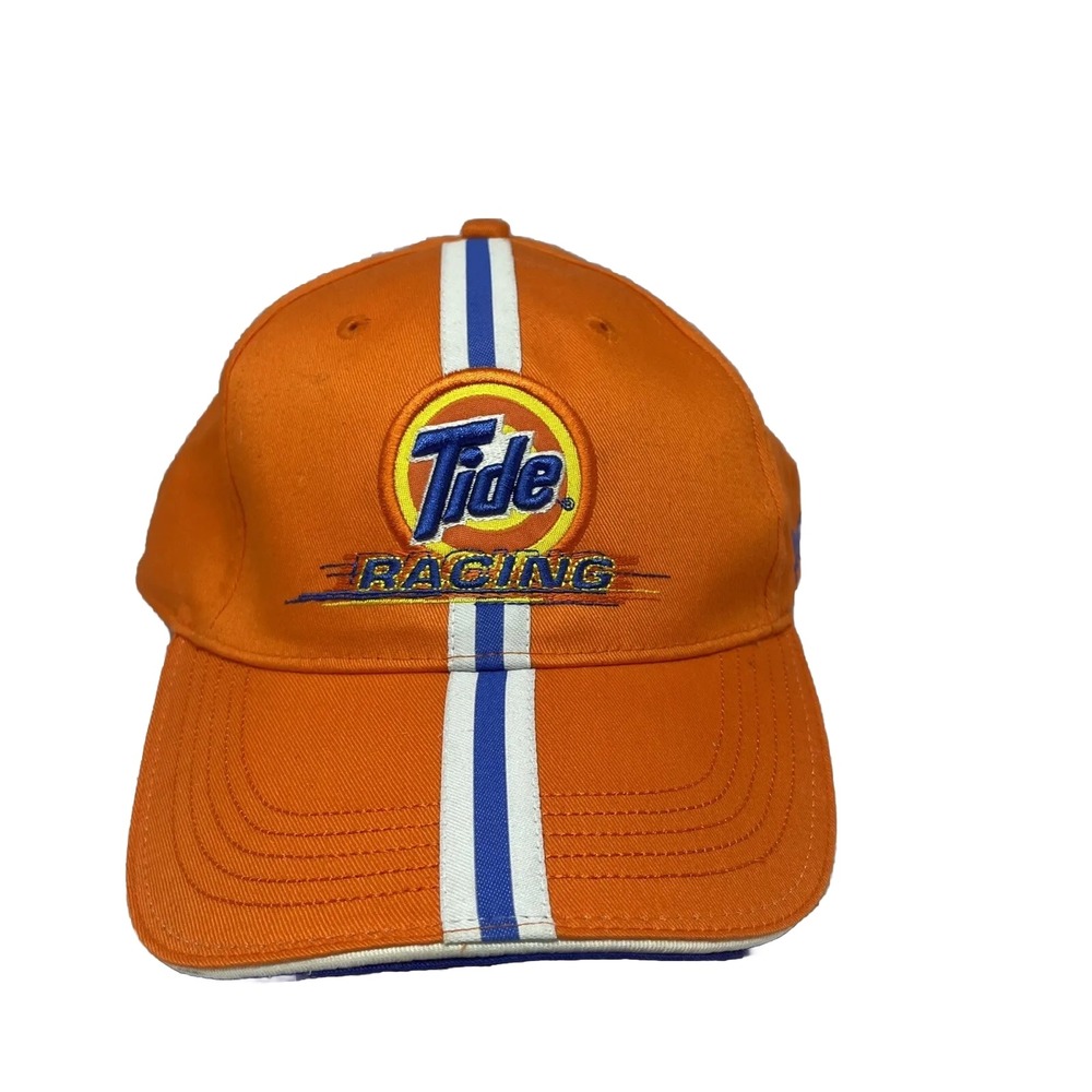 Vintage Tide Racing Hat Stylemaster Downy Logo Hat Race Car Cap Strap Back